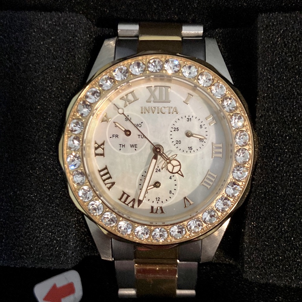 Ladies large face Invicta watch “Angel”